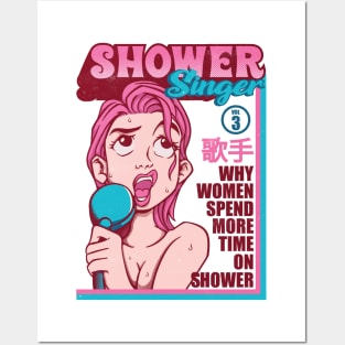 Shower Singer Posters and Art